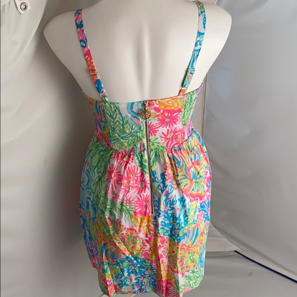 Lilly Pulitzer Ardleigh bright multicolor print Lovers Coral - Picture 5 of 15